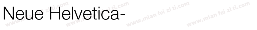 Neue Helvetica字体转换